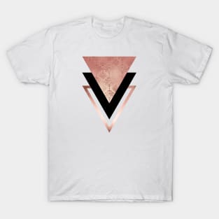 Art Deco Geometric Triangles T-Shirt